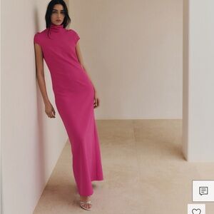 NWT Pink High Neck Gown